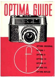 Agfa Optima 1 manual. Camera Instructions.